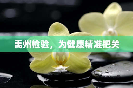 禹州检验，为健康精准把关