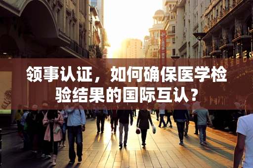 领事认证，如何确保医学检验结果的国际互认？