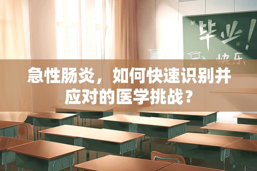 急性肠炎，如何快速识别并应对的医学挑战？