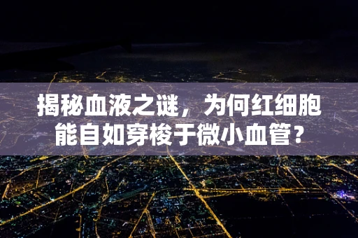 揭秘血液之谜，为何红细胞能自如穿梭于微小血管？