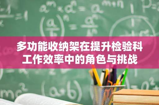 多功能收纳架在提升检验科工作效率中的角色与挑战