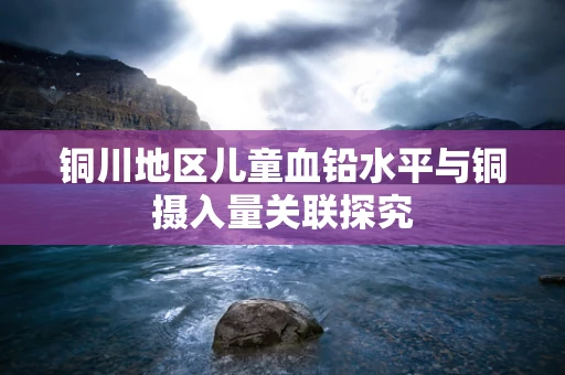 铜川地区儿童血铅水平与铜摄入量关联探究