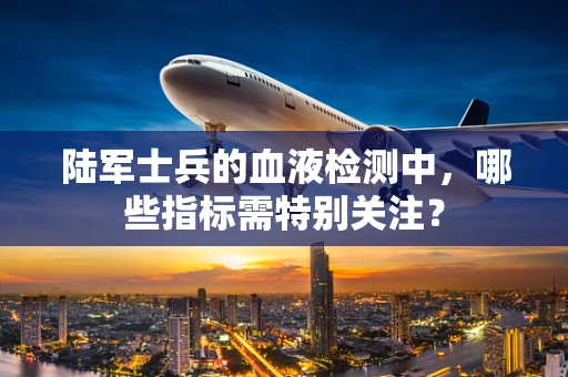 陆军士兵的血液检测中，哪些指标需特别关注？