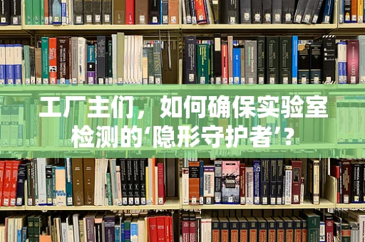 工厂主们，如何确保实验室检测的‘隐形守护者’？