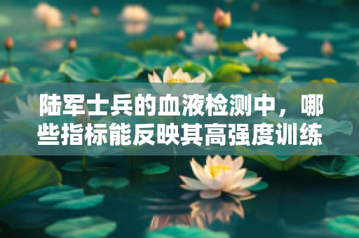 陆军士兵的血液检测中，哪些指标能反映其高强度训练的生理影响？