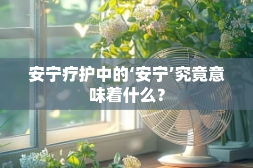 安宁疗护中的‘安宁’究竟意味着什么？