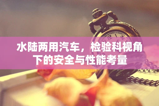 水陆两用汽车，检验科视角下的安全与性能考量