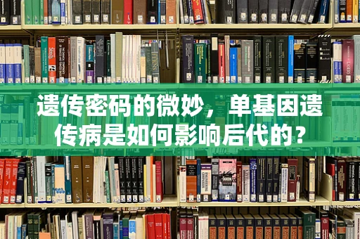 遗传密码的微妙，单基因遗传病是如何影响后代的？