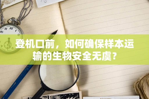 登机口前，如何确保样本运输的生物安全无虞？
