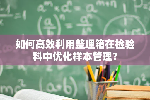 如何高效利用整理箱在检验科中优化样本管理？