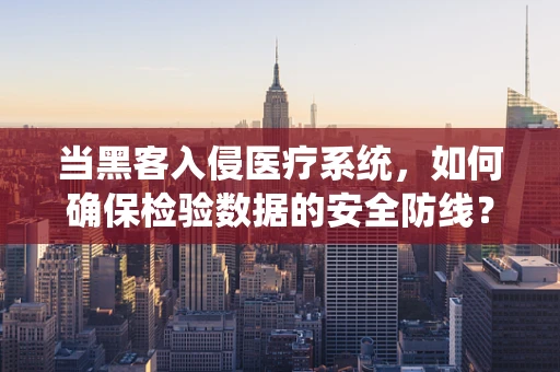 当黑客入侵医疗系统，如何确保检验数据的安全防线？