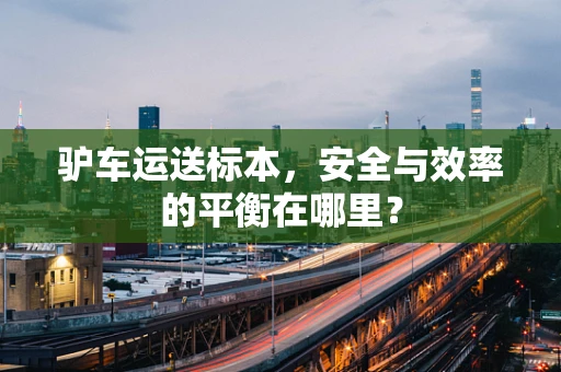 驴车运送标本，安全与效率的平衡在哪里？