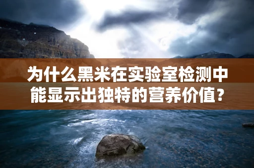 为什么黑米在实验室检测中能显示出独特的营养价值？