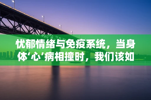 忧郁情绪与免疫系统，当身体‘心’病相撞时，我们该如何应对？
