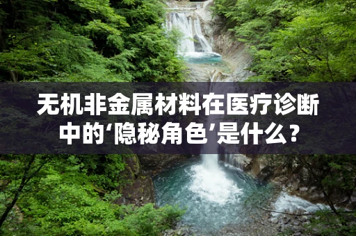 无机非金属材料在医疗诊断中的‘隐秘角色’是什么？