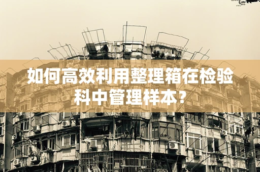 如何高效利用整理箱在检验科中管理样本？