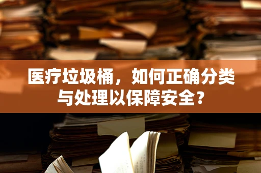 医疗垃圾桶，如何正确分类与处理以保障安全？