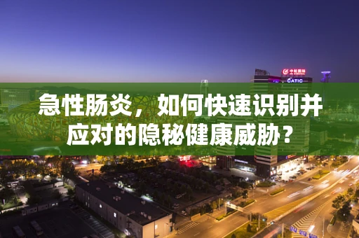 急性肠炎，如何快速识别并应对的隐秘健康威胁？