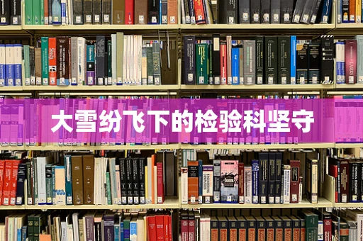 大雪纷飞下的检验科坚守