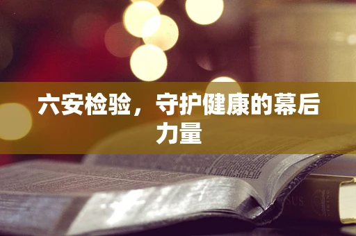 六安检验，守护健康的幕后力量