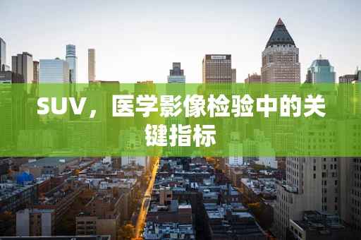 SUV，医学影像检验中的关键指标
