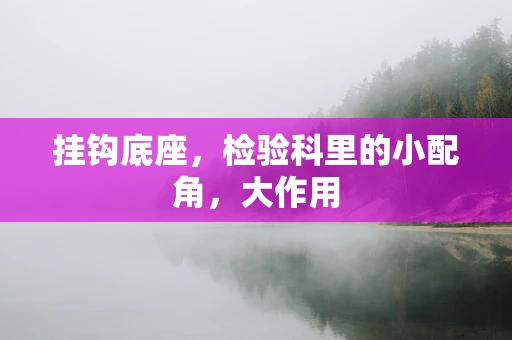 挂钩底座，检验科里的小配角，大作用