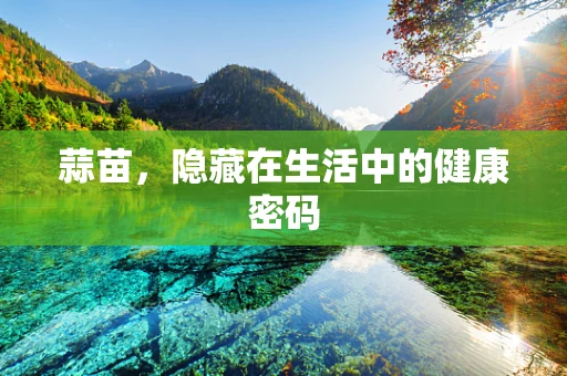 蒜苗，隐藏在生活中的健康密码