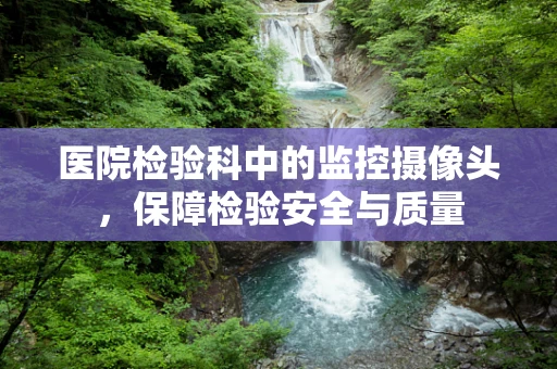 医院检验科中的监控摄像头，保障检验安全与质量