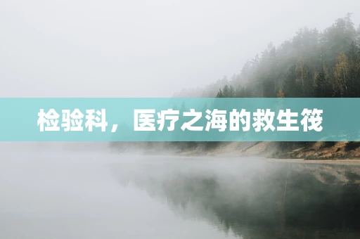 检验科，医疗之海的救生筏