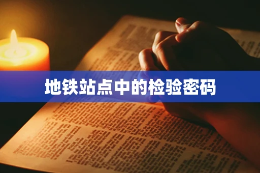 地铁站点中的检验密码