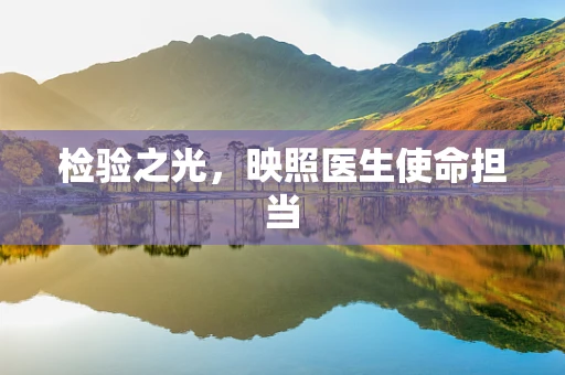 检验之光，映照医生使命担当