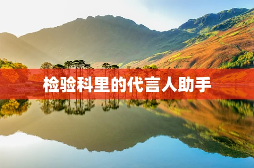 检验科里的代言人助手
