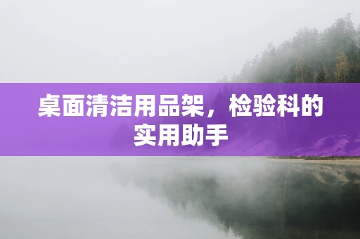 桌面清洁用品架，检验科的实用助手