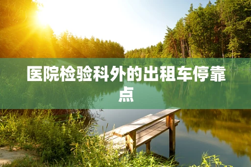 医院检验科外的出租车停靠点