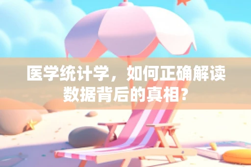 医学统计学，如何正确解读数据背后的真相？