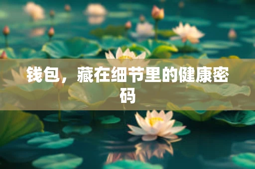 钱包，藏在细节里的健康密码