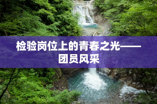 检验岗位上的青春之光——团员风采