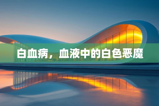 白血病，血液中的白色恶魔
