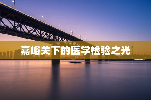 嘉峪关下的医学检验之光