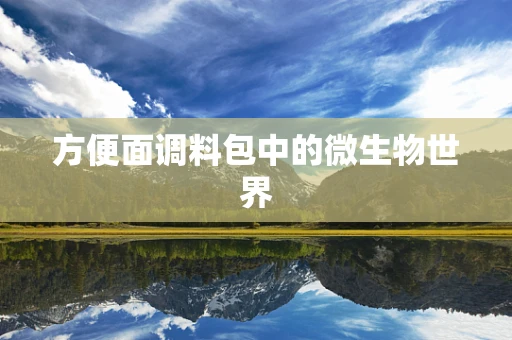 方便面调料包中的微生物世界