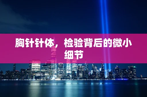 胸针针体，检验背后的微小细节