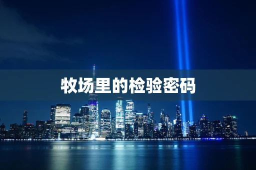 牧场里的检验密码
