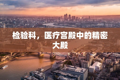检验科，医疗宫殿中的精密大殿
