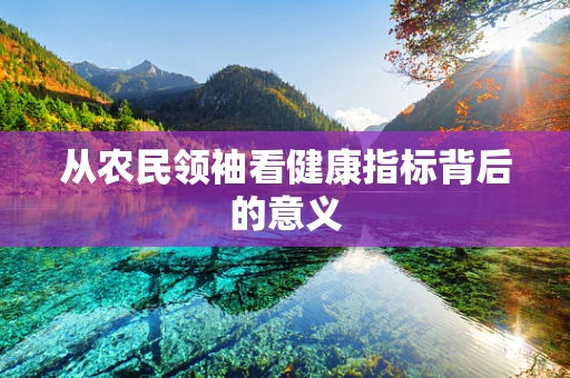 从农民领袖看健康指标背后的意义