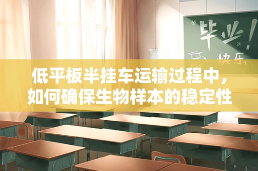 低平板半挂车运输过程中，如何确保生物样本的稳定性？