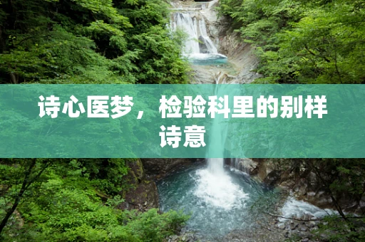 诗心医梦，检验科里的别样诗意