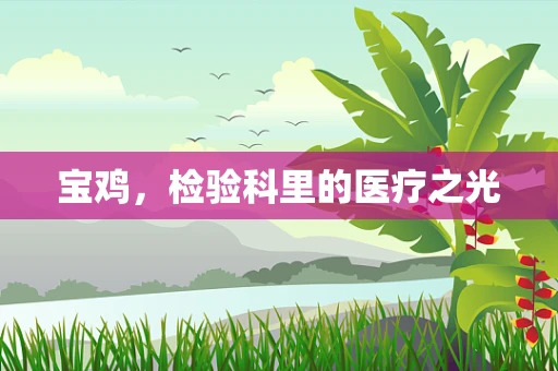 宝鸡，检验科里的医疗之光