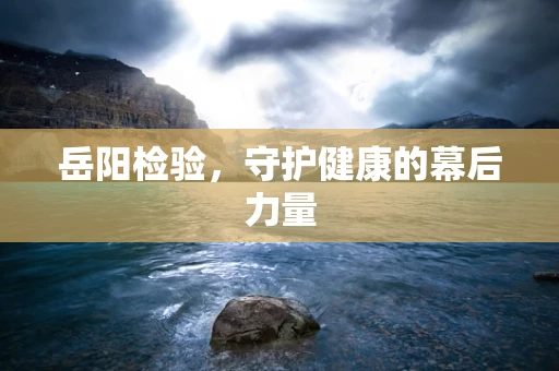 岳阳检验，守护健康的幕后力量