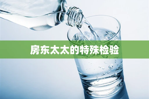 房东太太的特殊检验