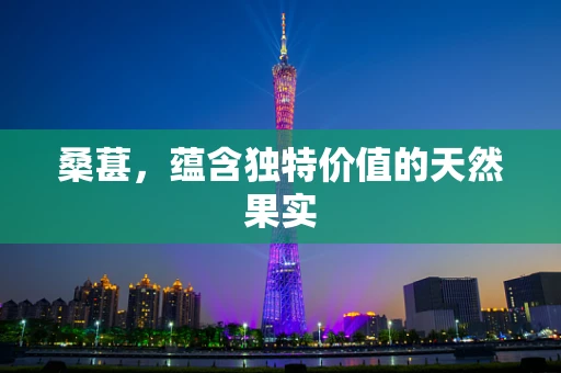 桑葚，蕴含独特价值的天然果实